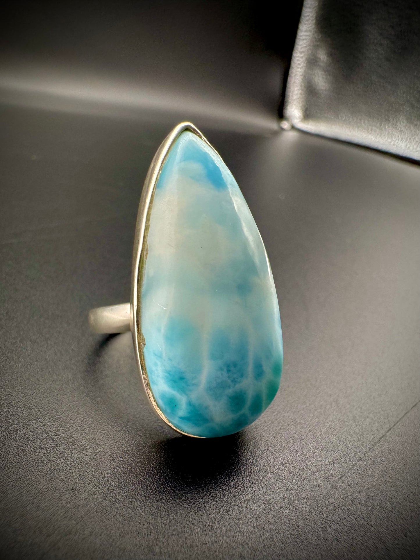 Larimar tear drop stone