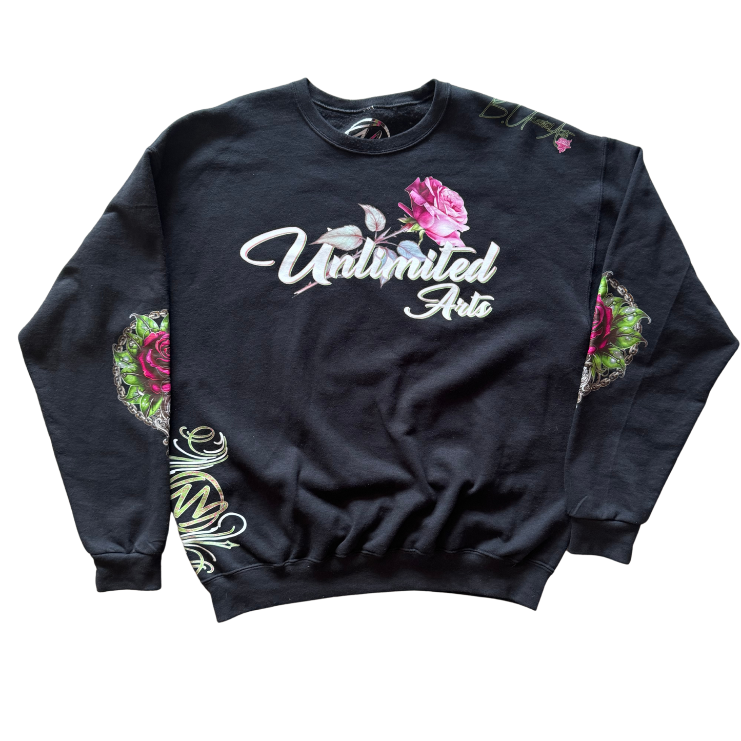 Bonez 'N Blossoms Unisex Crewneck Sweatshirt