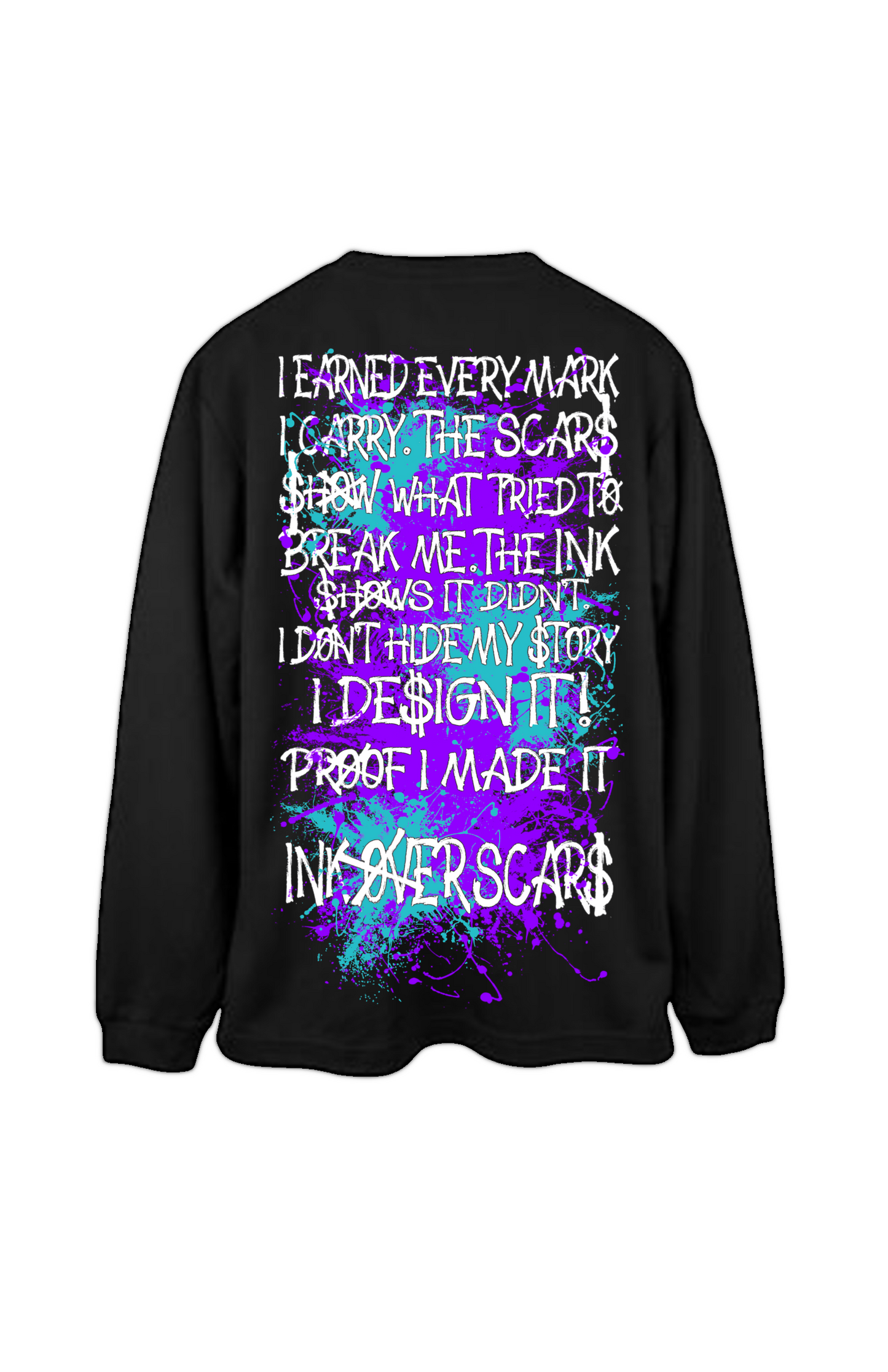 Ink Over Scars Suicide Awareness Oversized Long Sleeve