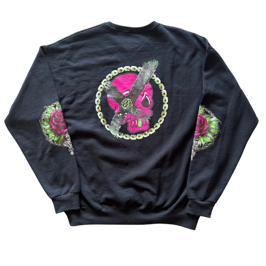 Bonez 'N Blossoms Unisex Crewneck Sweatshirt