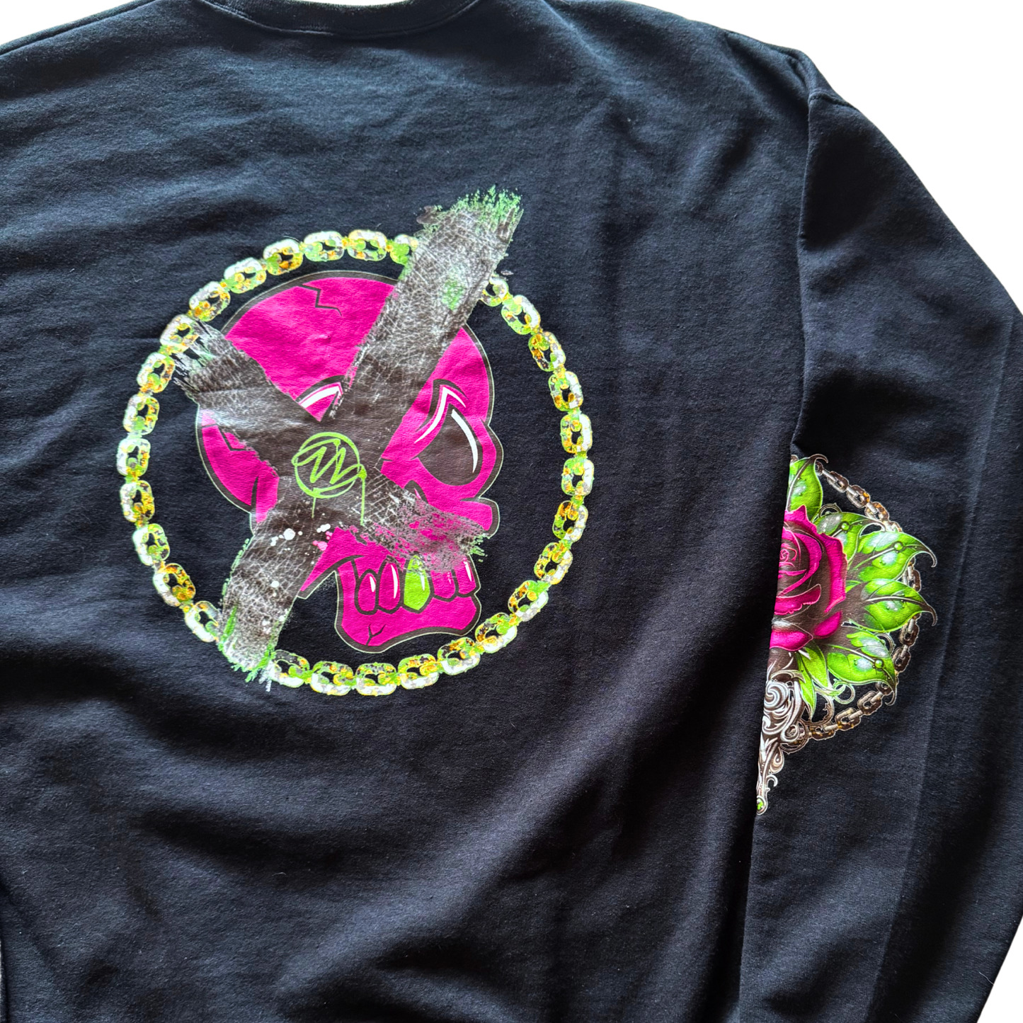 Bonez 'N Blossoms Unisex Crewneck Sweatshirt