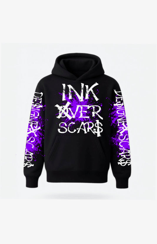 Ink Over Scars Hoodie- Purple Edition