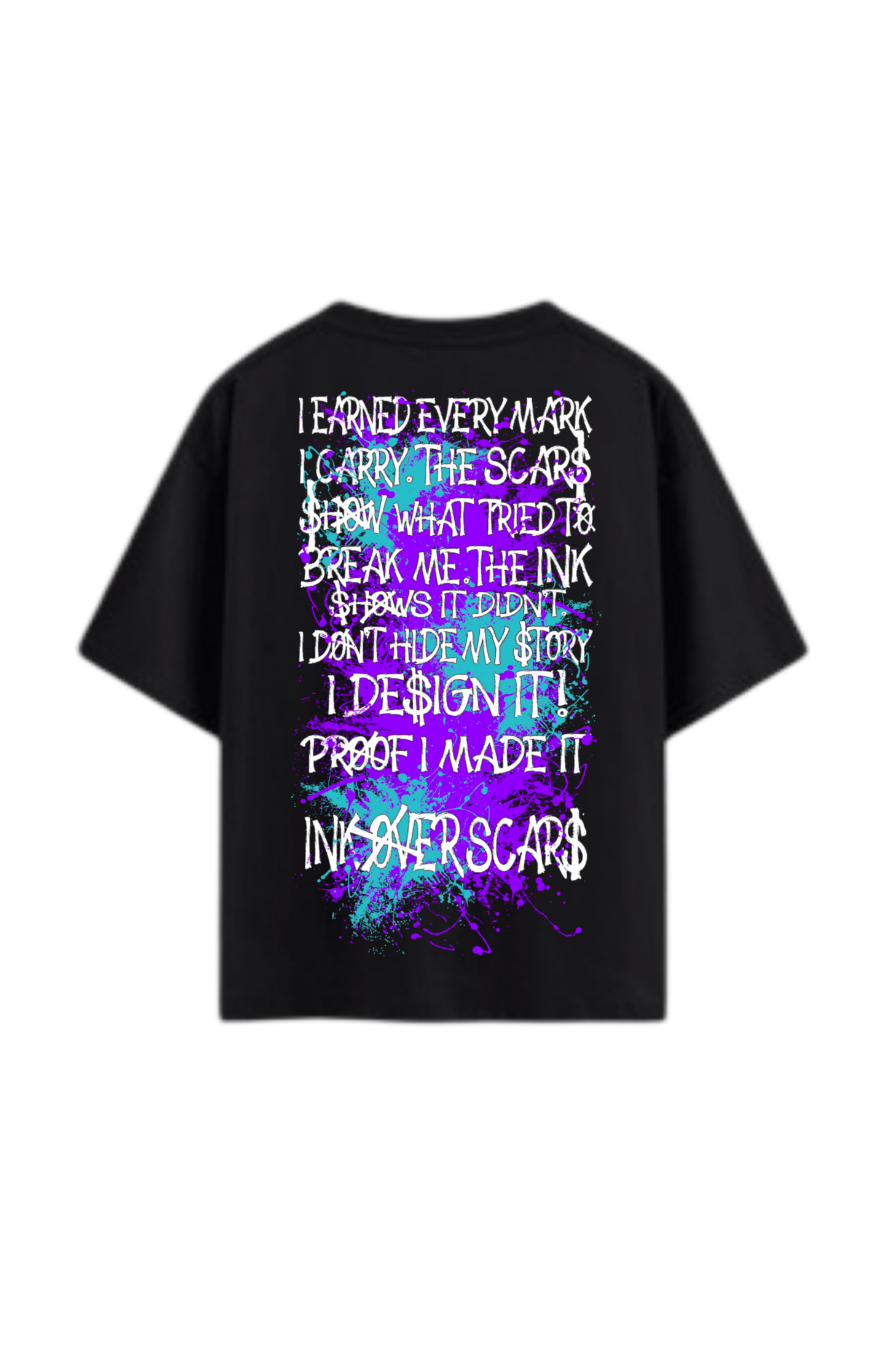 Ink Over Scars Suicide Awareness Oversized Tee