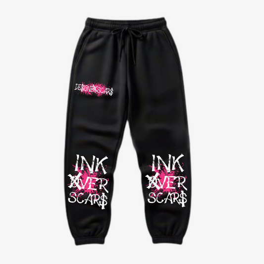 Ink Over Scars Sweatpants- Pink Edition
