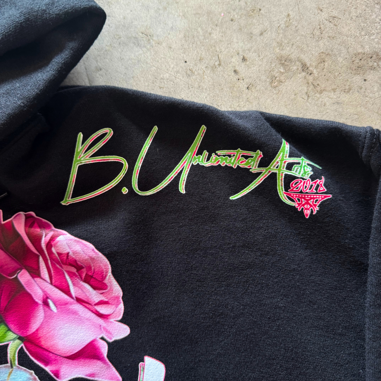 Bonez 'N Blossoms Unisex Pull Over Hoodie