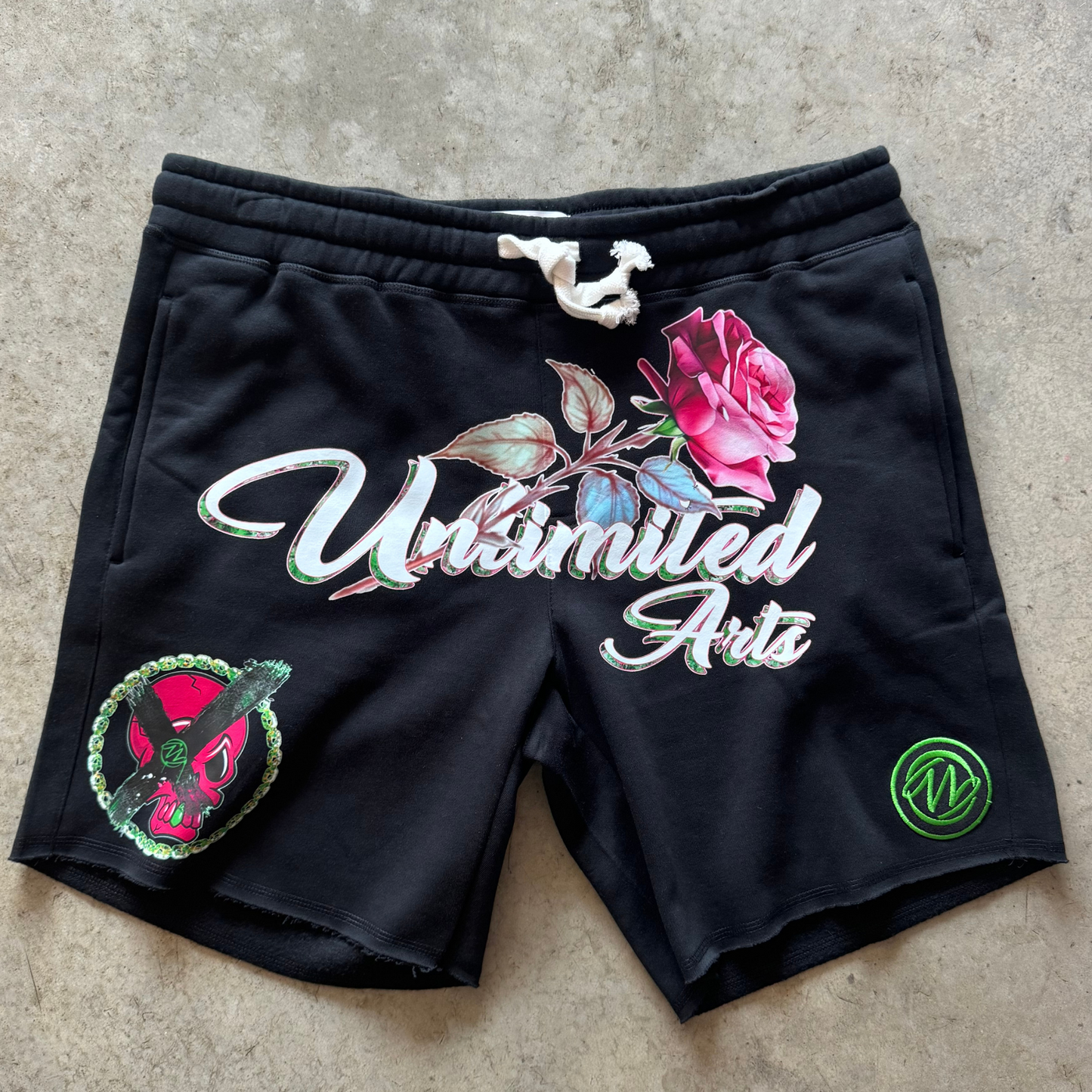 Bonez 'N Blossoms Sweat Shorts