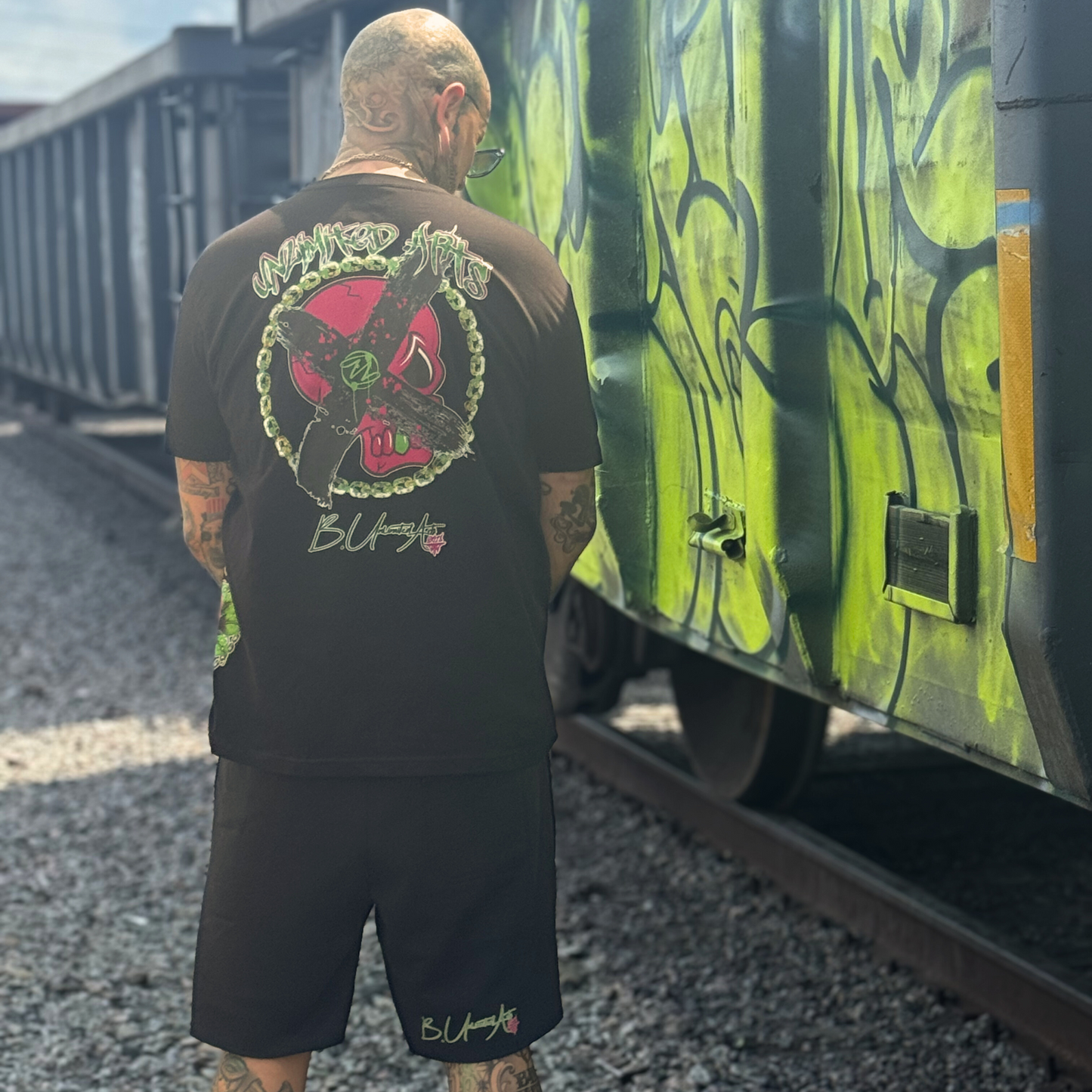 Bonez 'N Blossoms Unisex Crew Neck T-shirt