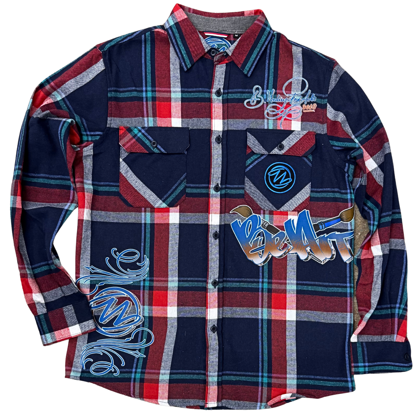 BeArt Blue and Red Plaid Shirt