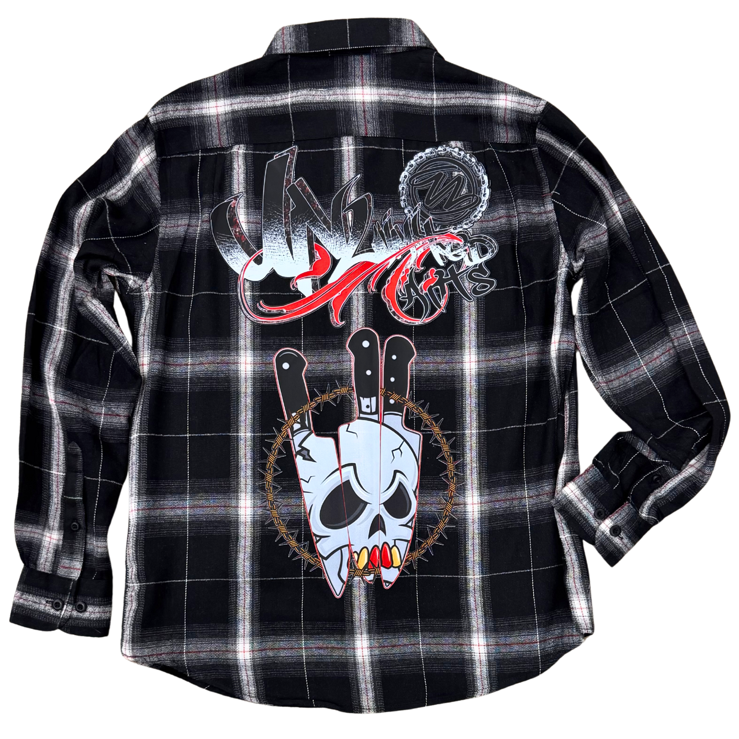 BeArt Black and White Buffalo Plaid Shirt