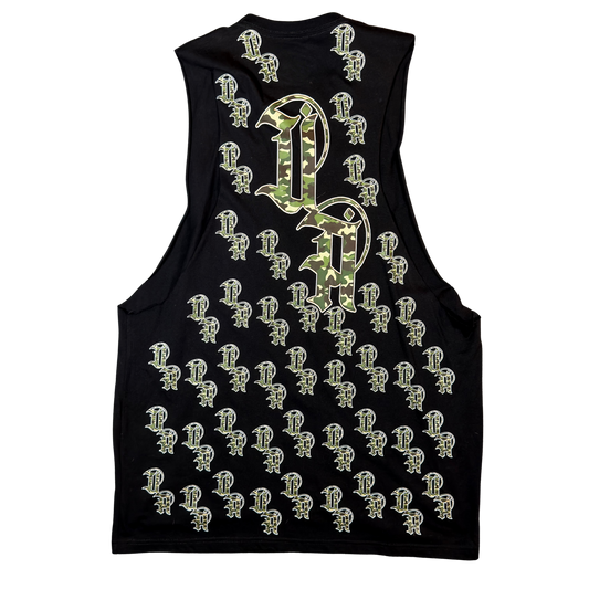 Unlimited Arts Camo Allover Sleeveless Tee