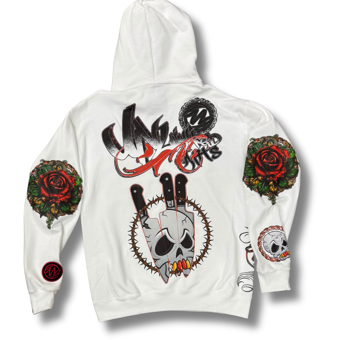 BeArt White Unisex Pullover Hoodie