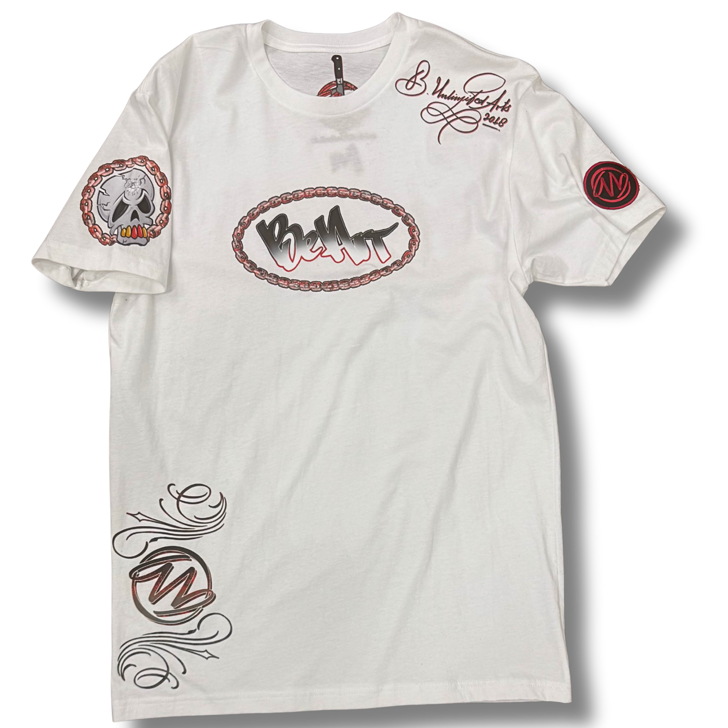 BeArt White Crewneck T-shirt