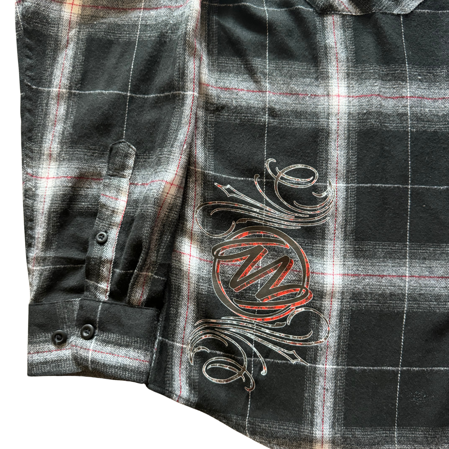 Be Art Plaid Flannel in Black and White