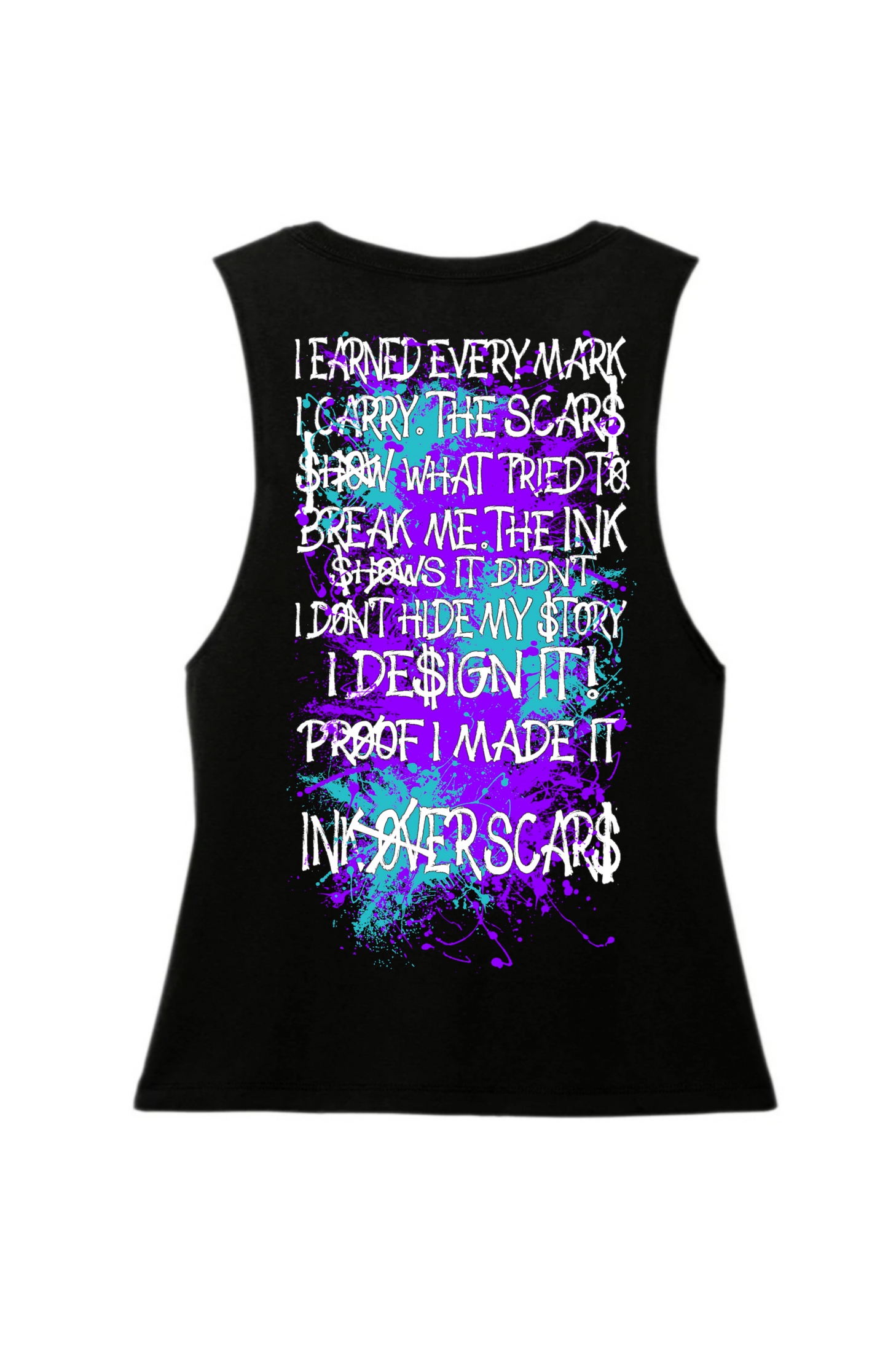 Ink Over Scars Suicide Awareness Women’s Muscle Tank