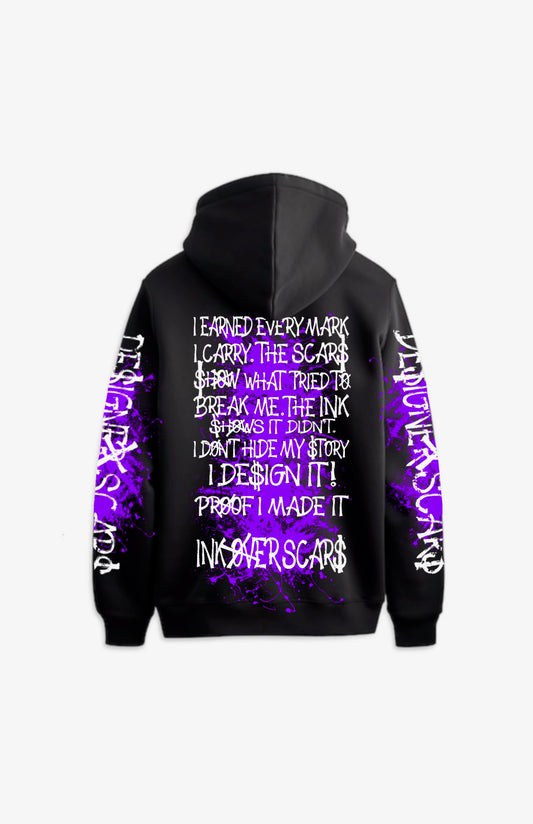 Ink over scars purple edition