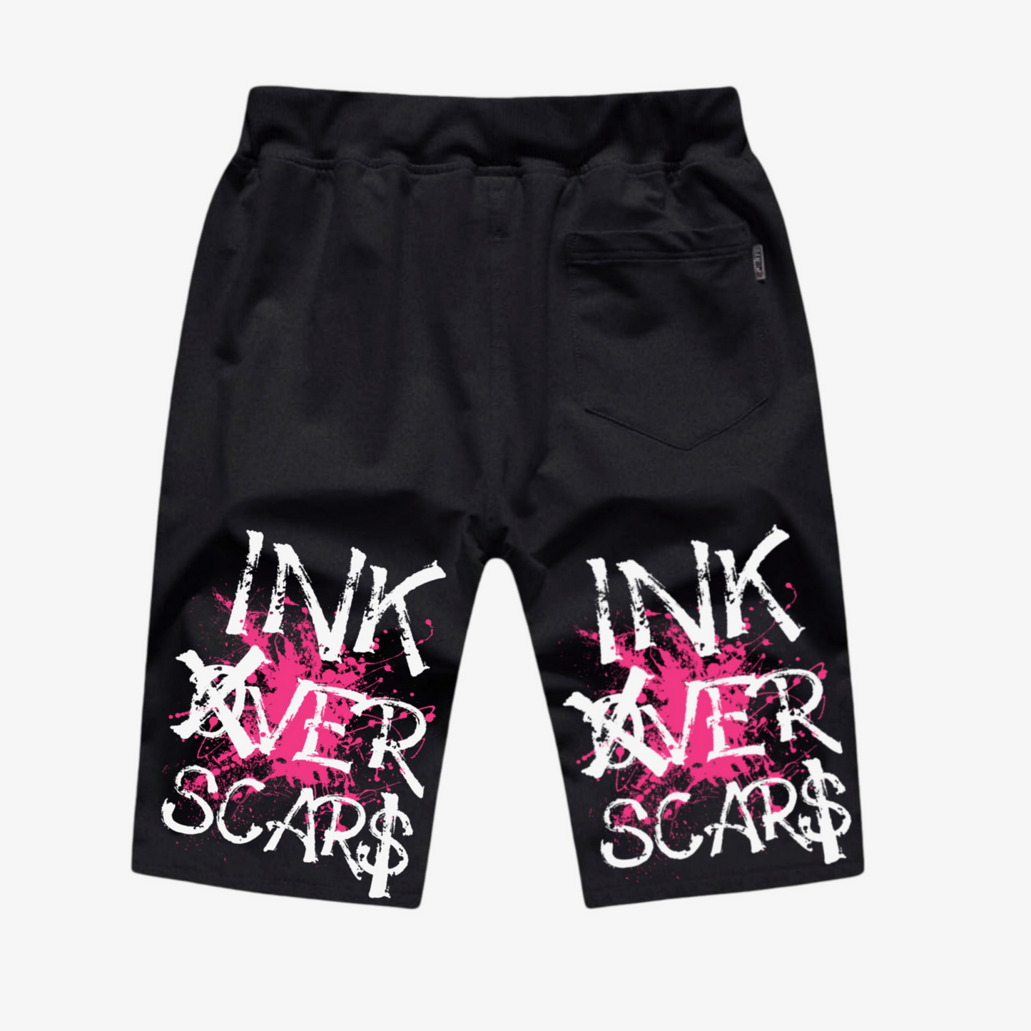 Ink Over Scars Sweatshorts- Pink Edition