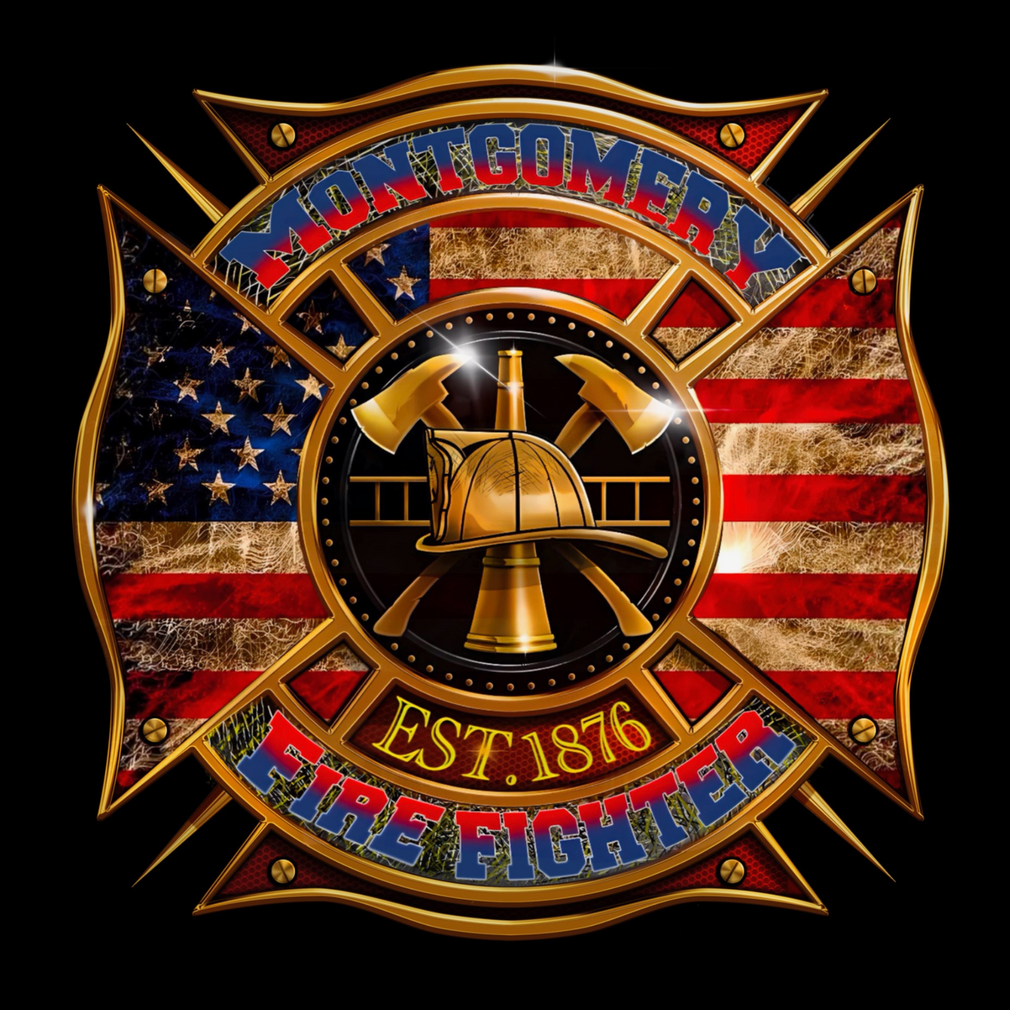 Fire Department Unisex Zip Up Hoodie