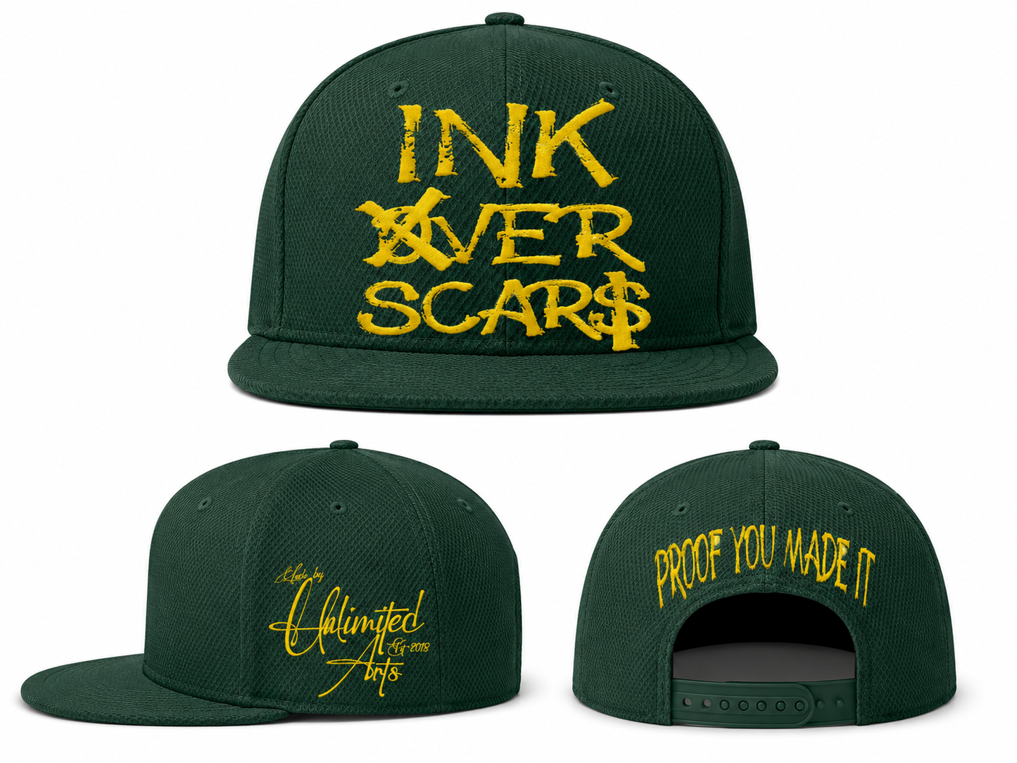 Ink Over Scars hat