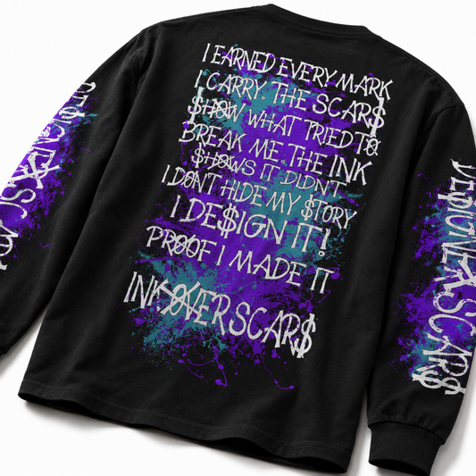 Ink Over Scars Suicide Awareness Oversized Long Sleeve