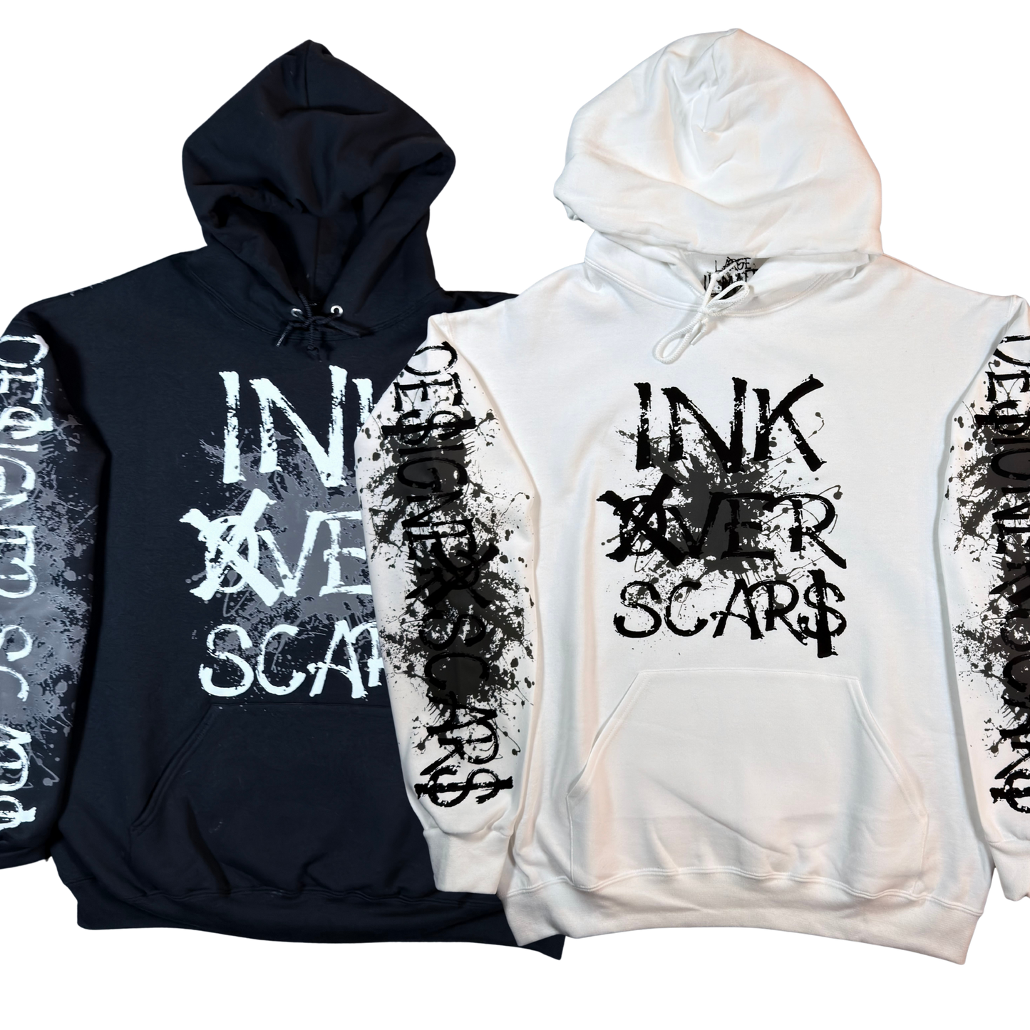 Ink Over Scars Designer Scars Pullover Hoodie