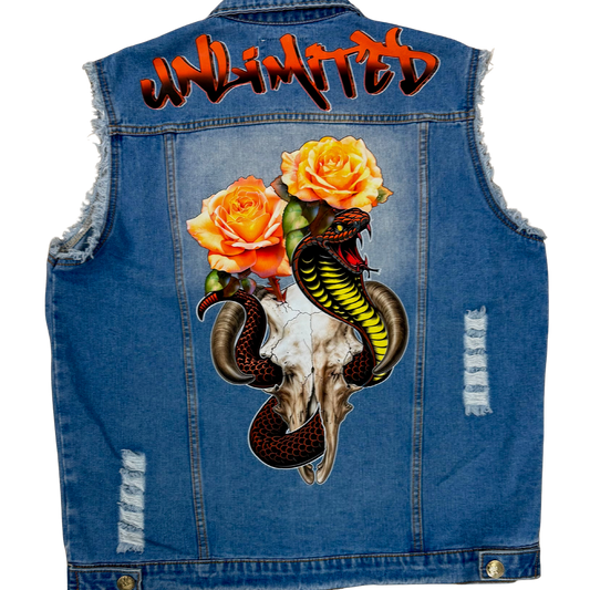 The Cobra Denim Vest