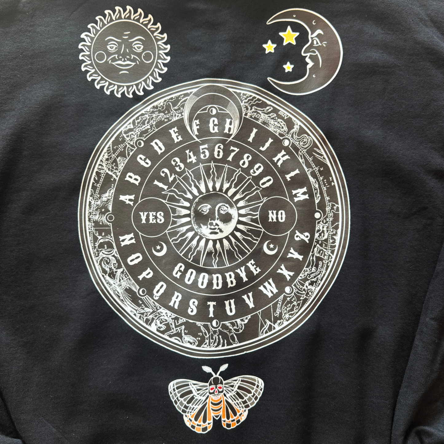 Ouija Spirit Board Zip Up Hoodie