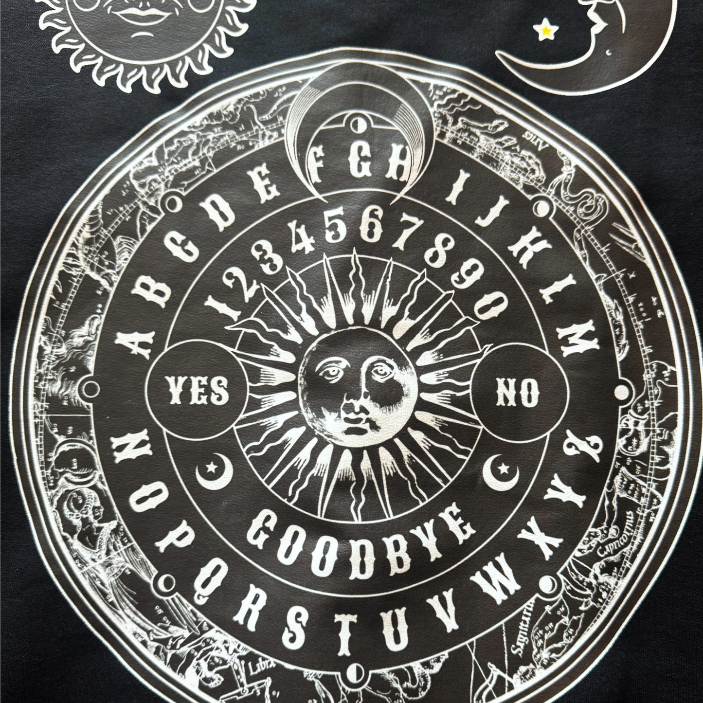 Ouija Spirit Board Zip Up Hoodie