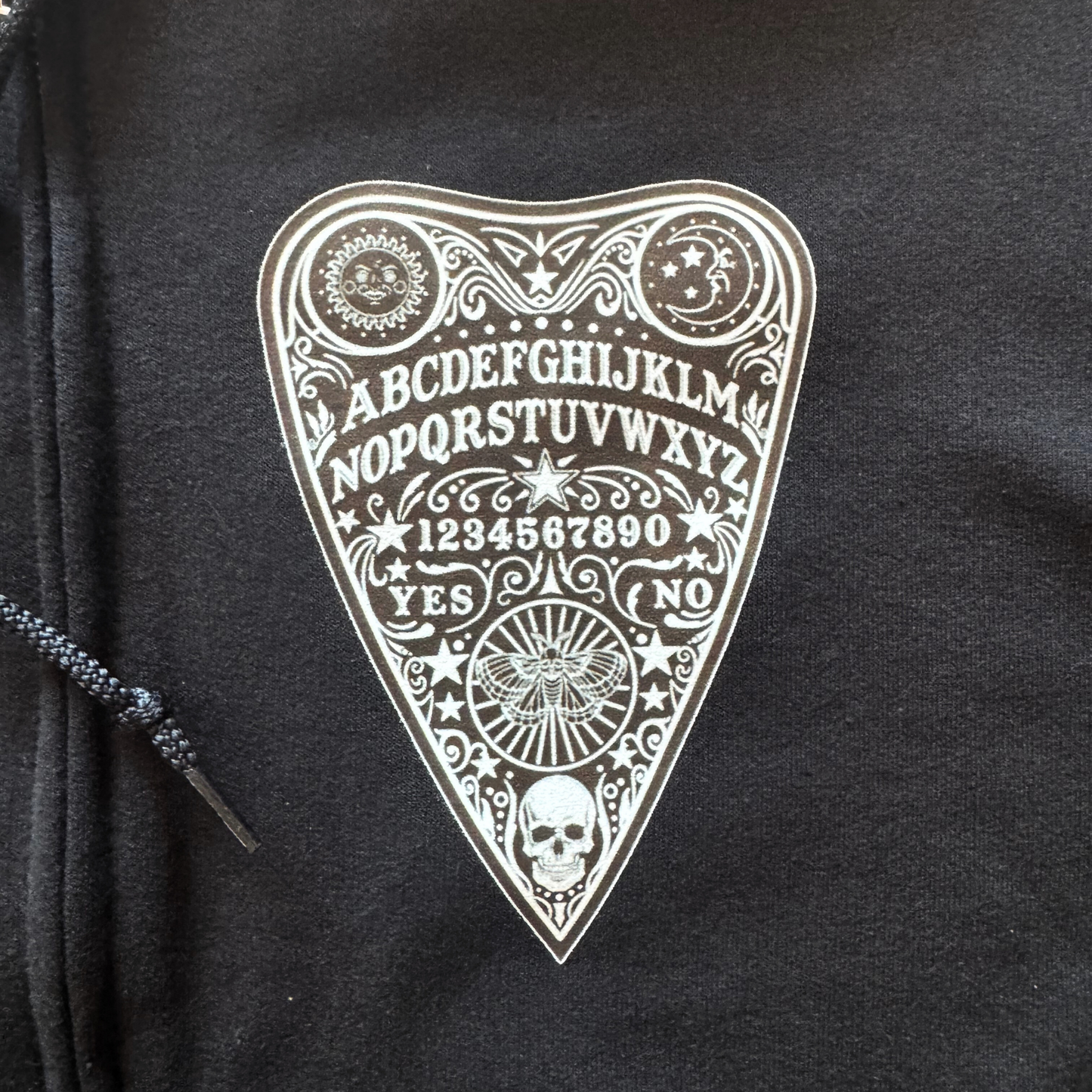 Ouija Spirit Board Zip Up Hoodie