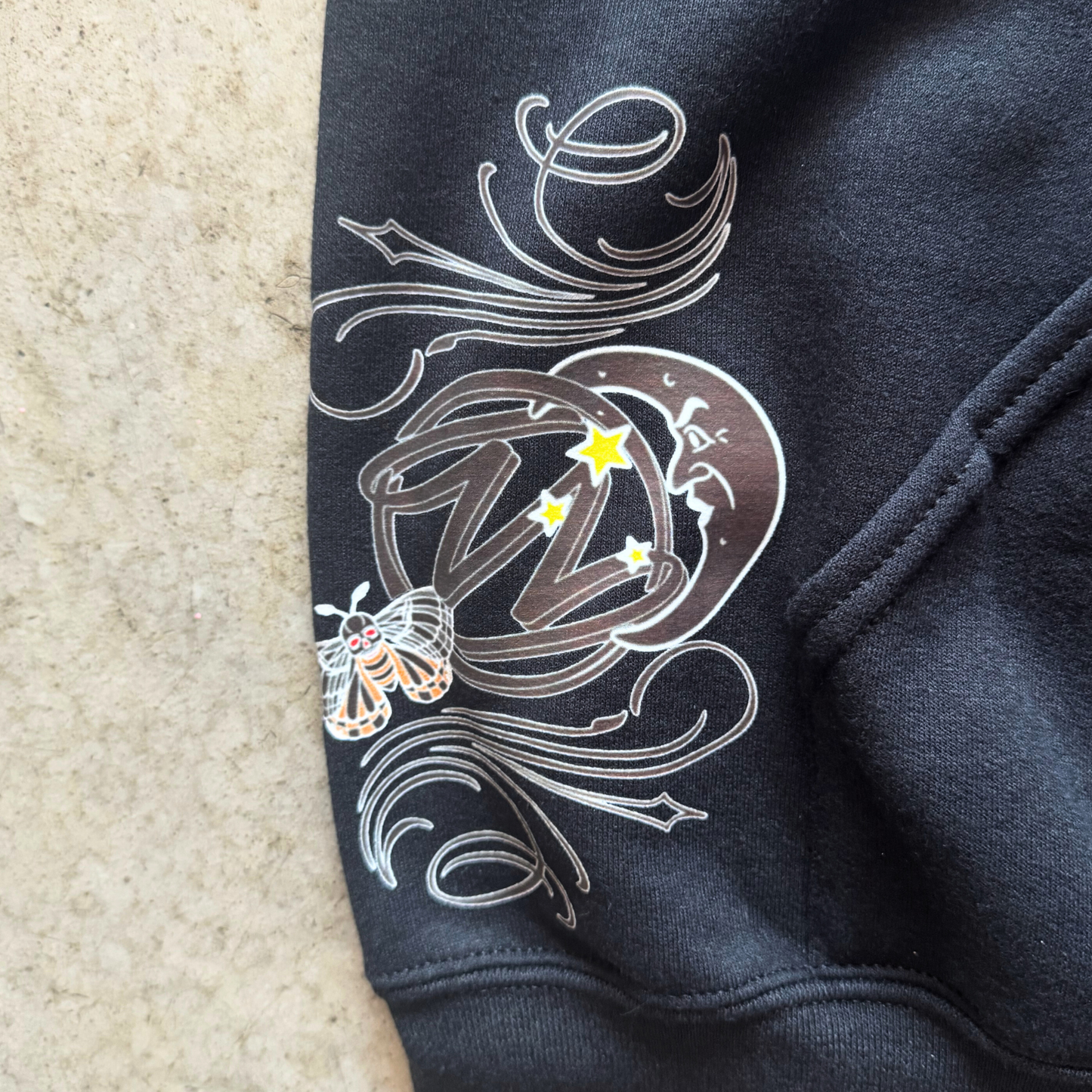 Ouija Spirit Board Zip Up Hoodie