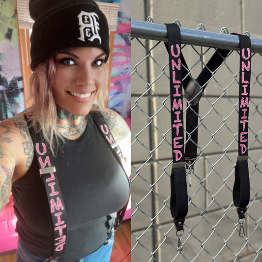 Unlimited BeArt Pink Suspenders