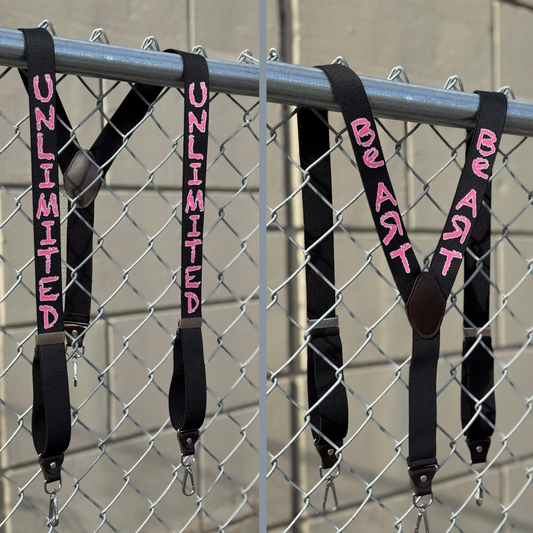 Unlimited BeArt Pink Suspenders