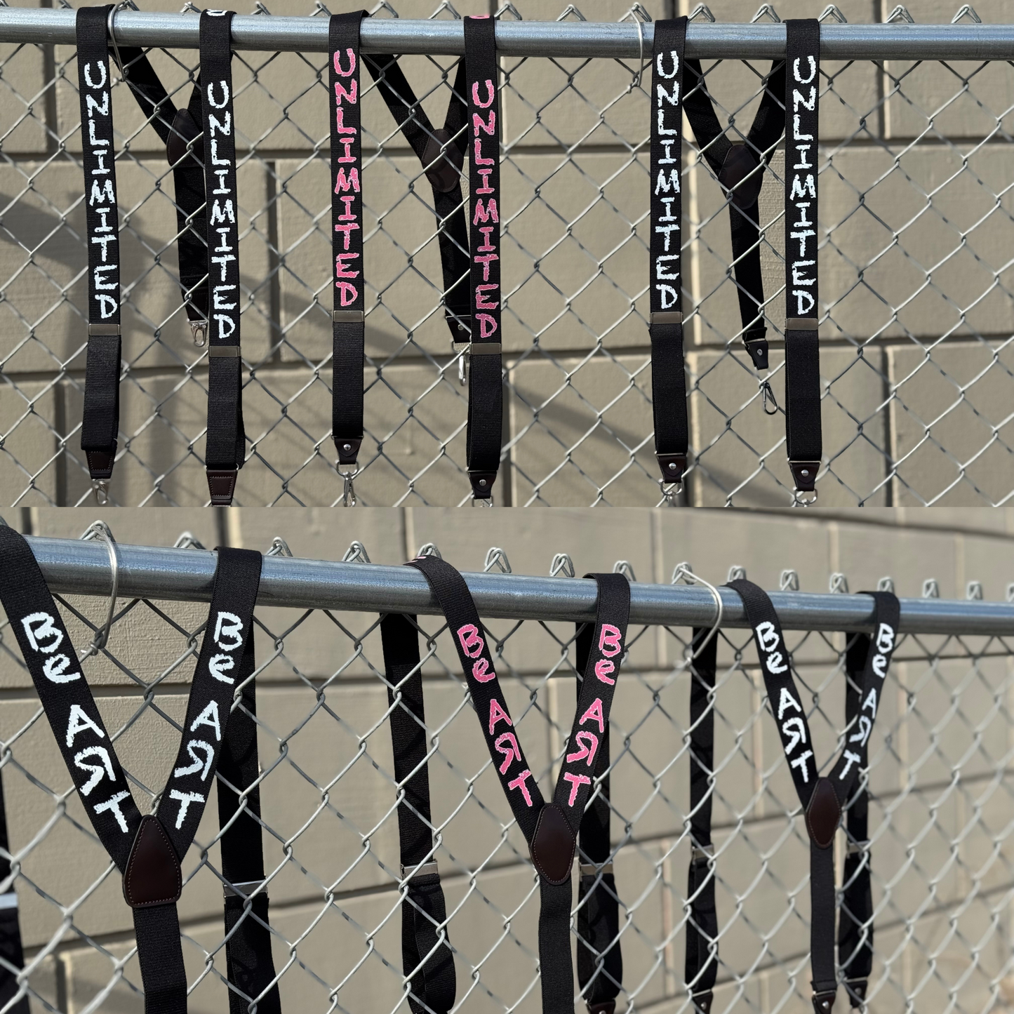 Unlimited BeArt Pink Suspenders