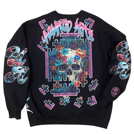 Underwater Pink Skull Crewneck Sweatshirt