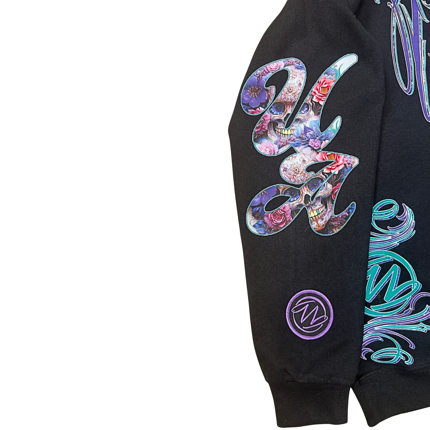 Purple Skull Puzzle Crewneck Sweatshirt