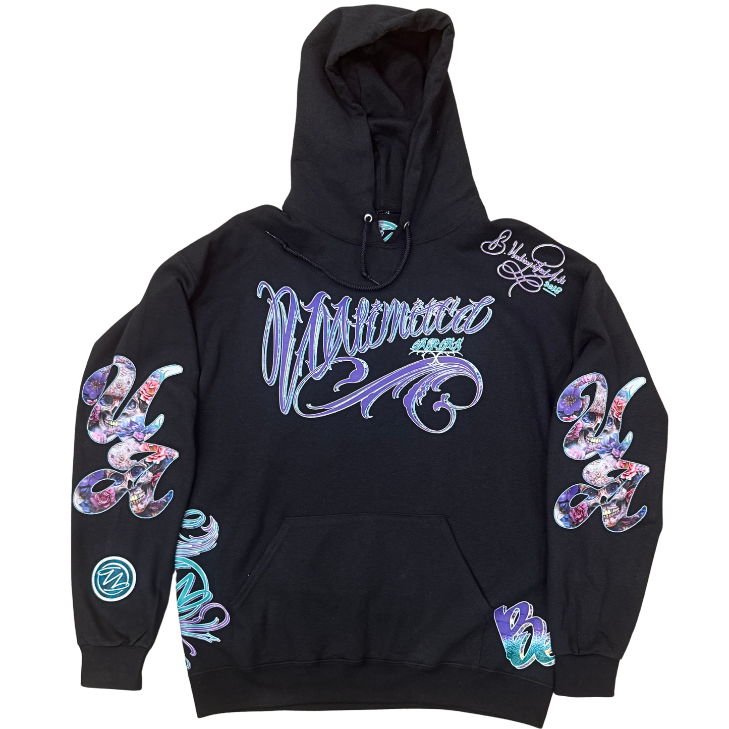 Purple Skull Puzzle Hoodie