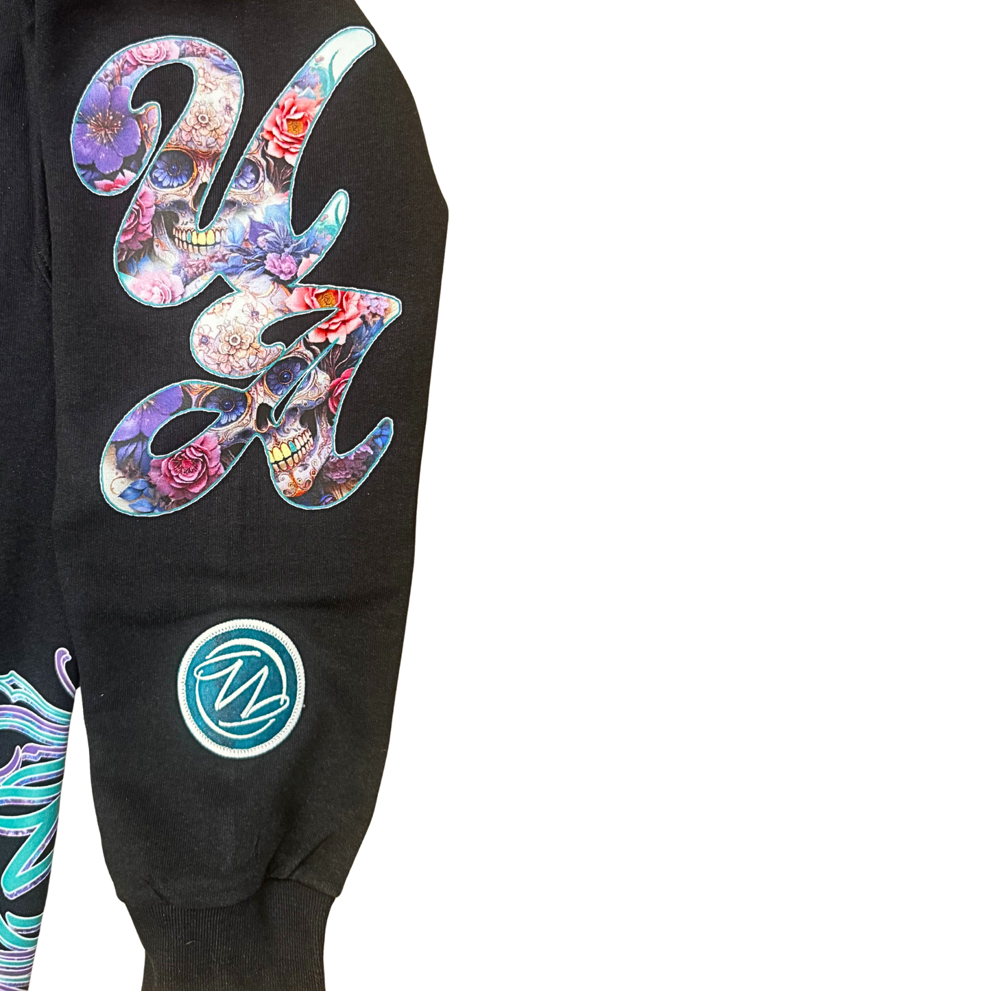 Purple Skull Puzzle Hoodie