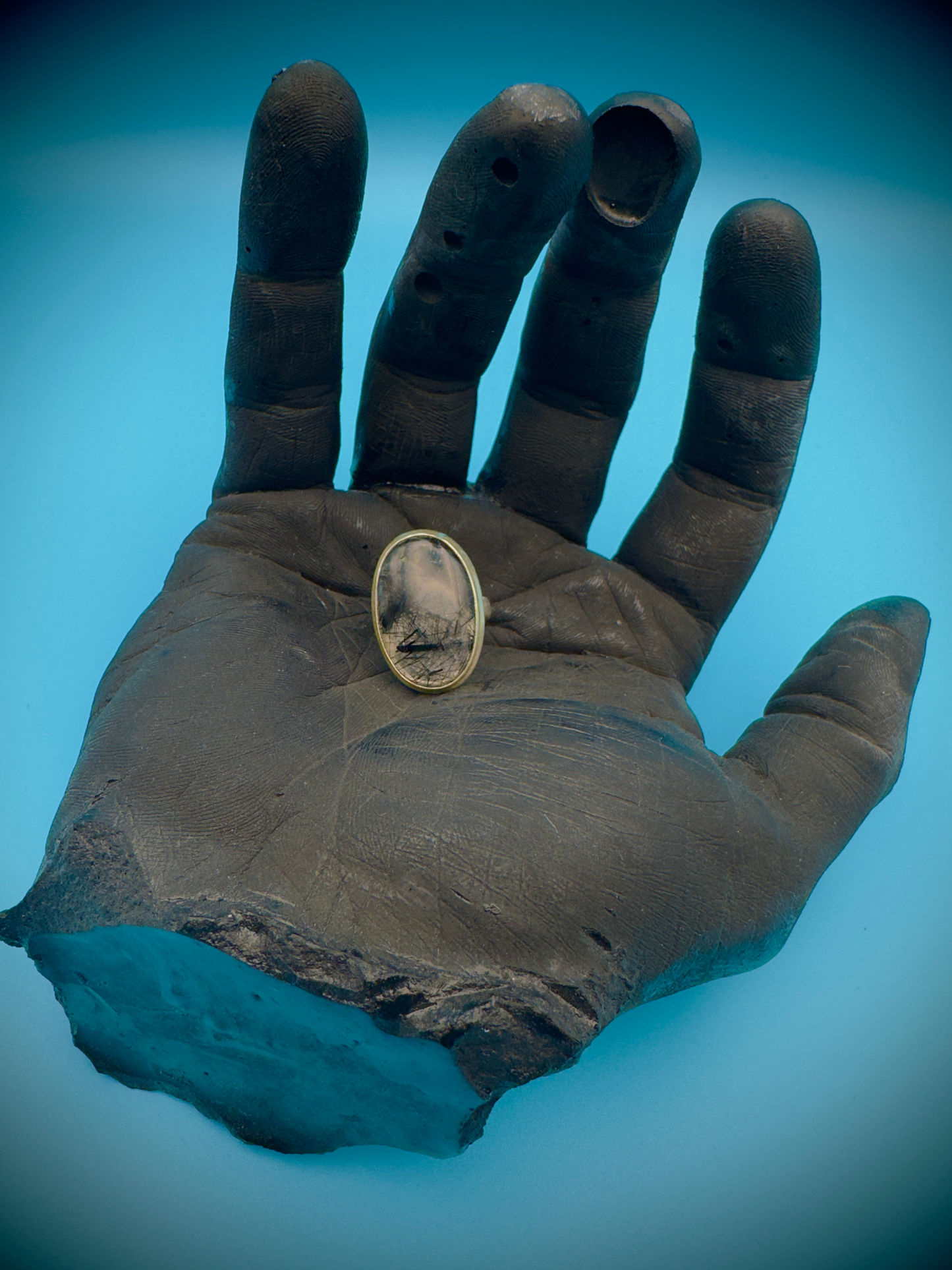 The Mystery Moss Agate Ring in size 6