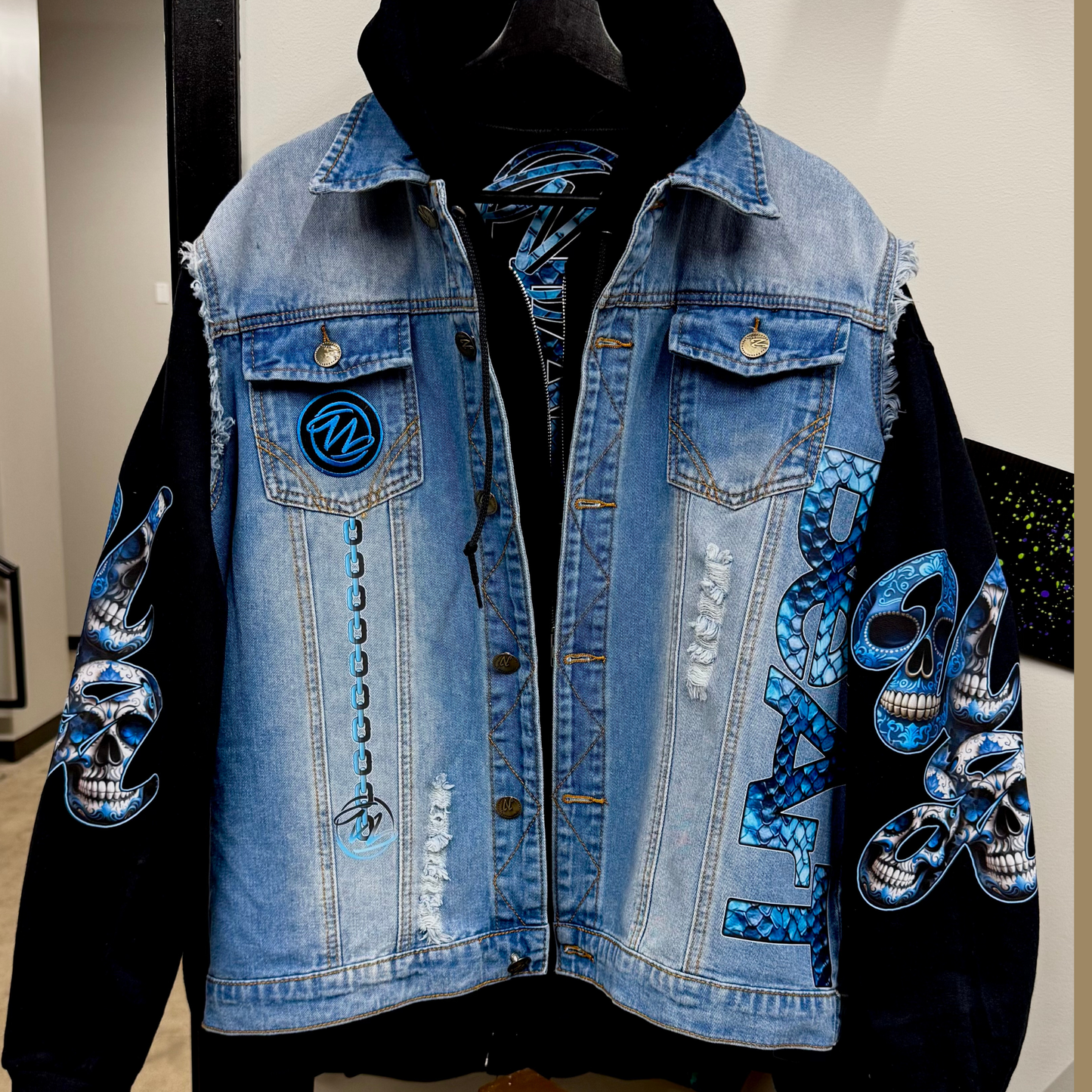 Year of the Snake Denim Vest