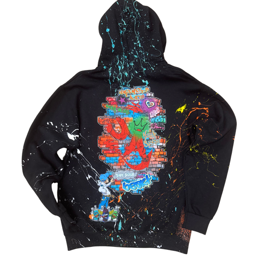 Unlimited Arts Graffiti Pull Over Hoodie
