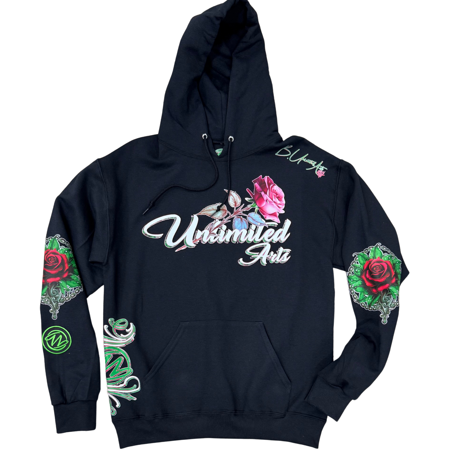 Bonez 'N Blossoms Unisex Pull Over Hoodie