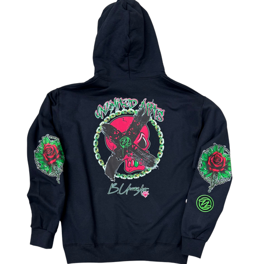 Bonez 'N Blossoms Unisex Pull Over Hoodie
