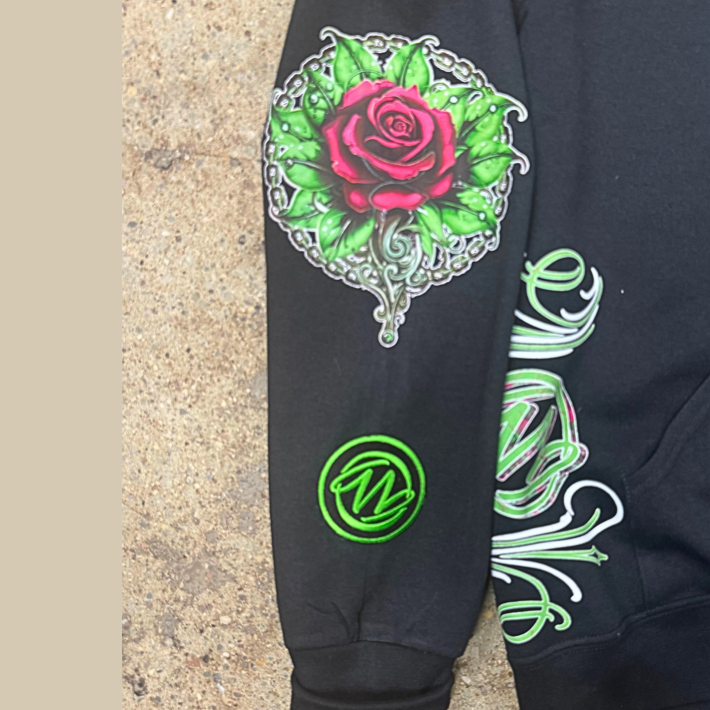 Bonez 'N Blossoms Unisex Pull Over Hoodie