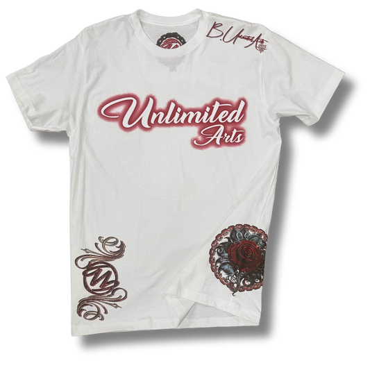 Unlimited Arts Cuts like a Thorn White T-shirt