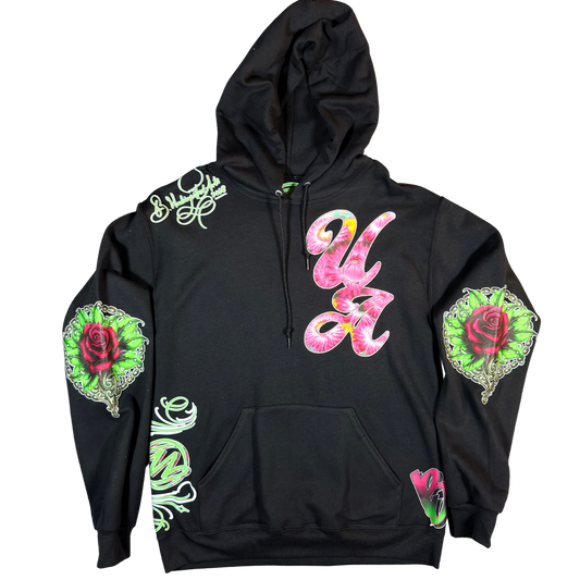 Unlimited Arts BeArt Blossom and Bones Hoodie