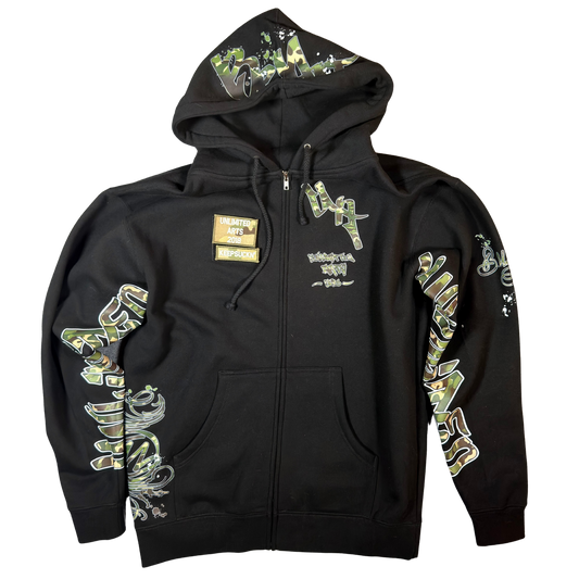 Unlimited Arts Camo Zip-up Hoodie