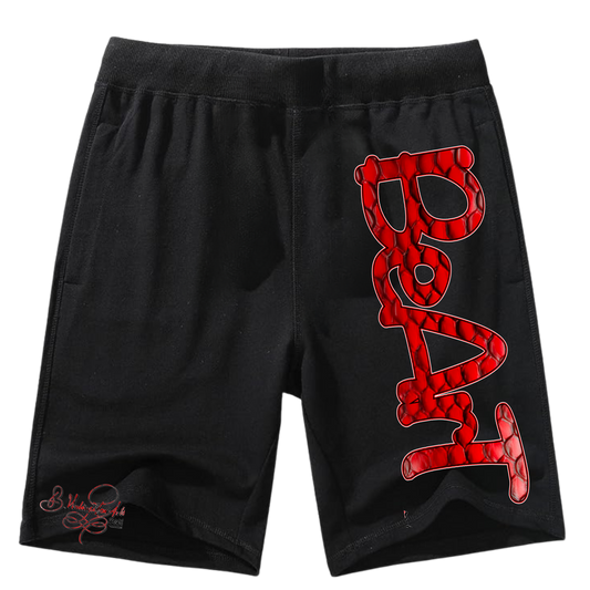 Year of the Snake Shorts- Red