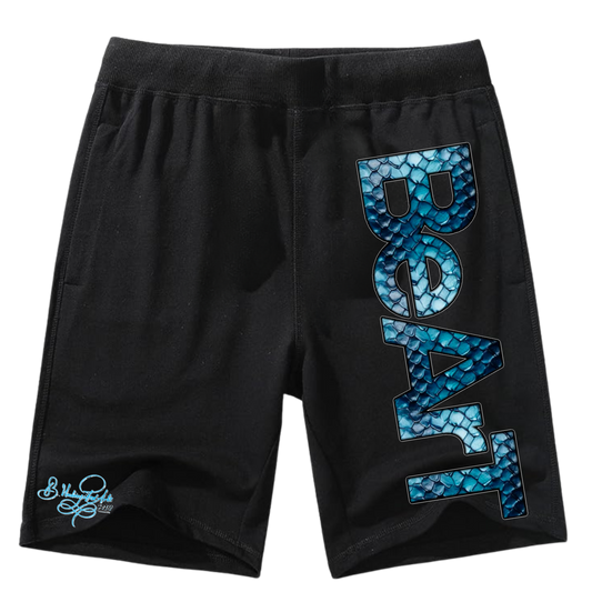 Year of the Snake Shorts- Blue