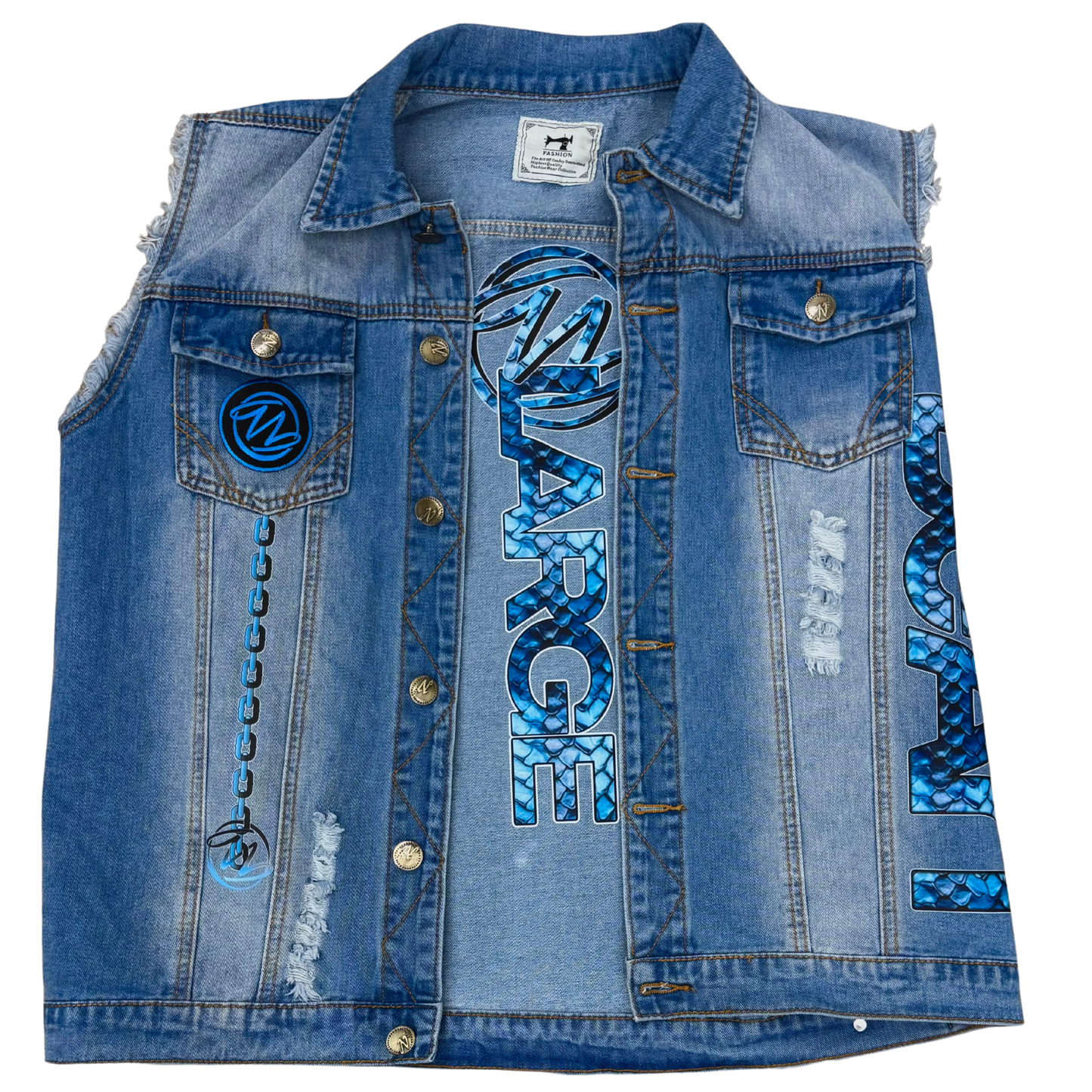 Year of the Snake Denim Vest