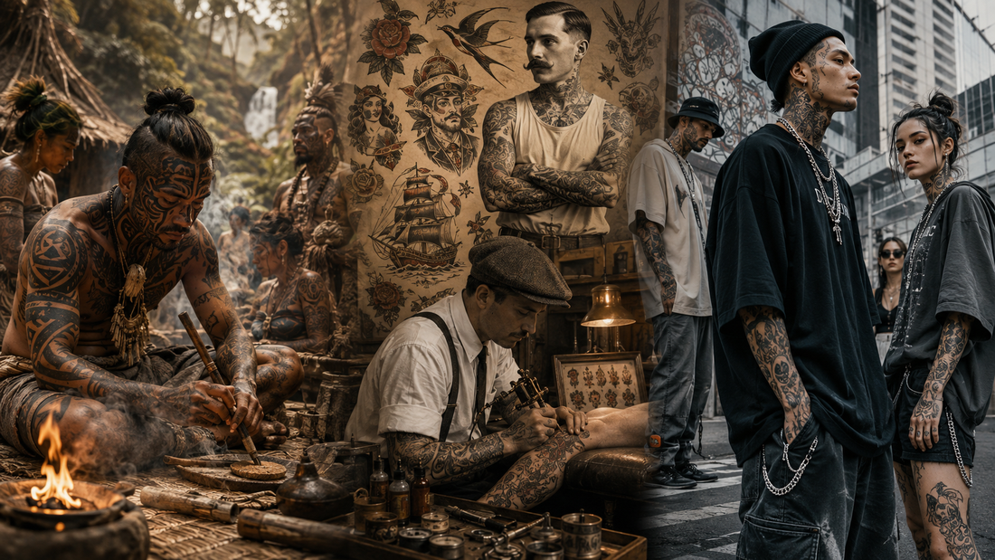 The Evolution of Tattoos: From Ancient Rituals to Modern Streetwear and Fashion Culture