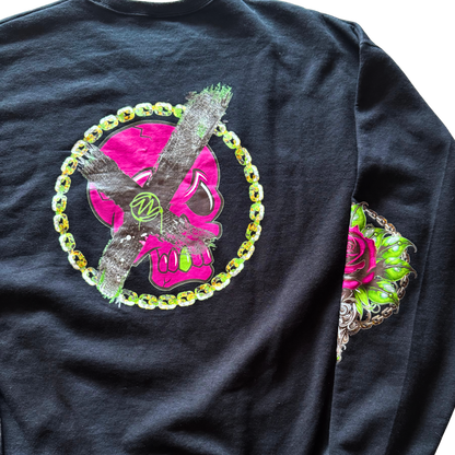 Bonez 'N Blossoms Unisex Crewneck Sweatshirt